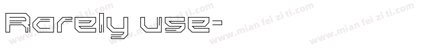Rarely use字体转换